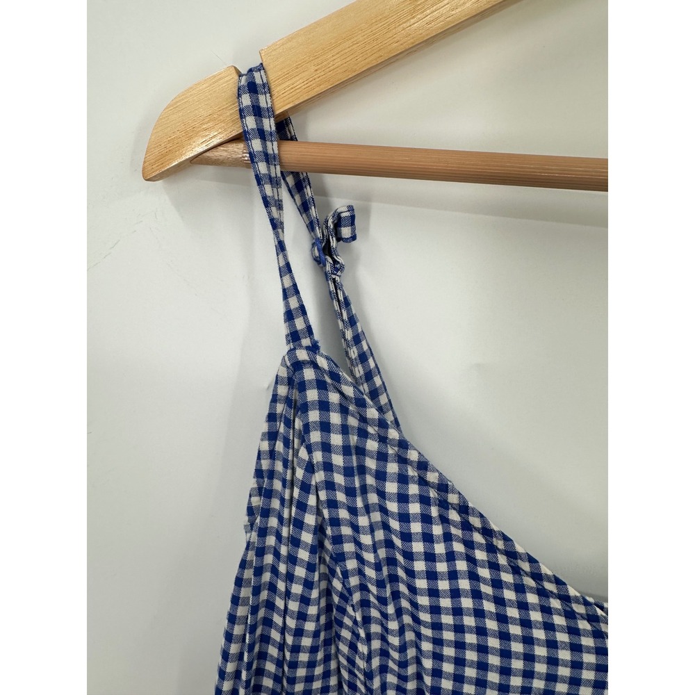 Old Navy Cami Dress Womens L Gingham Country Prairie Flowy Lightweight Boho - Picture 6 of 8